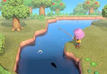 Jak chytit Stringfish v Crossing Animal: New Horizons