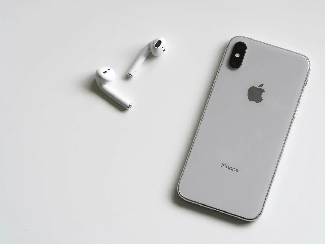 Airpods with an iphone.