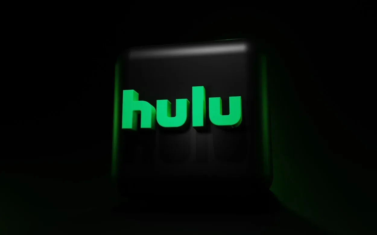 Hulu written on black colored cube