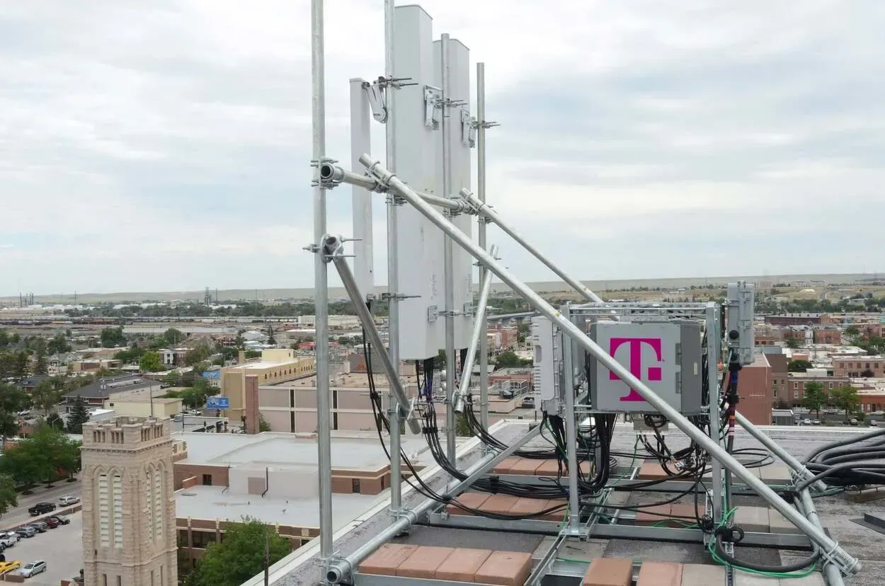 Una torre de la red de T-mobile