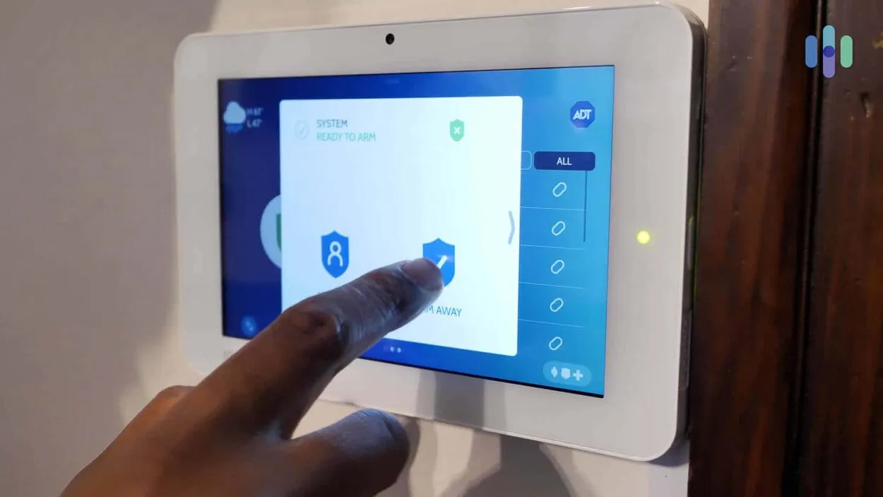 Arming-with-ADT-Home-Security-Control-Panel