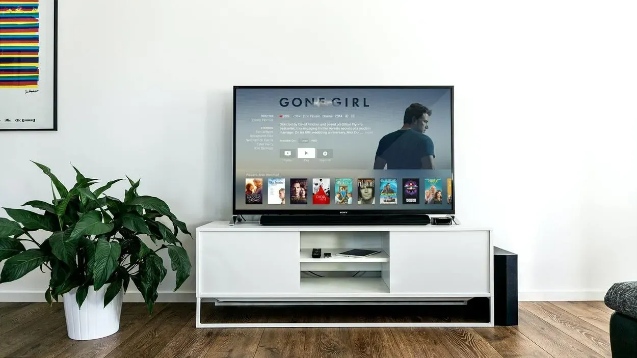 A Sony smart television with multiple options for entertainment.
