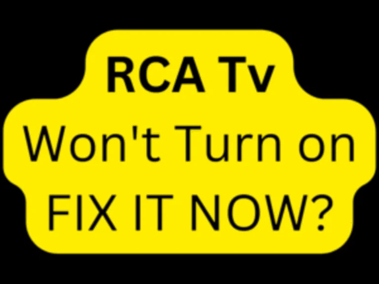 El televisor RCA no se enciende