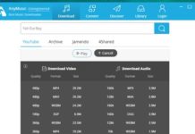 Prohlížení AnyMusic