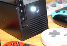 Projektor OJO pro recenzi Nintendo Switch