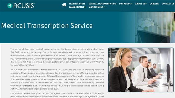 Acusis Medical Transcription Service -katsaus
